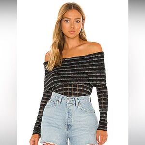 NWT Free People Off Shoulder Snowbunny Top